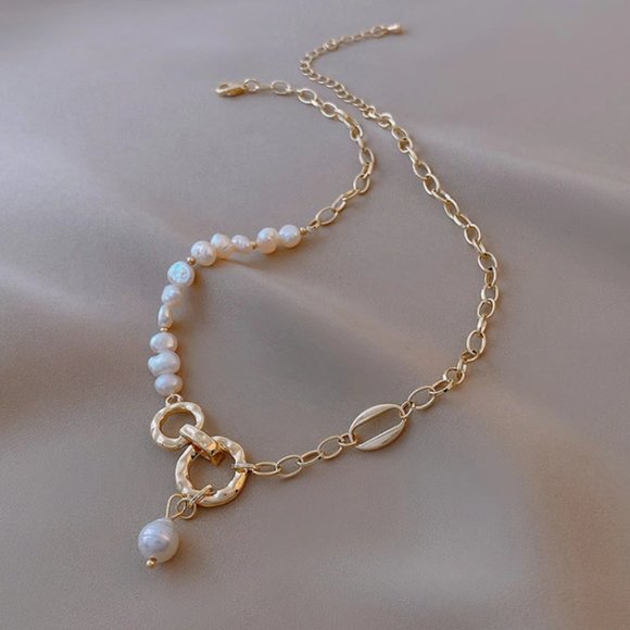luxury baroque wind natural pearl necklace - Picture 2 of 5
